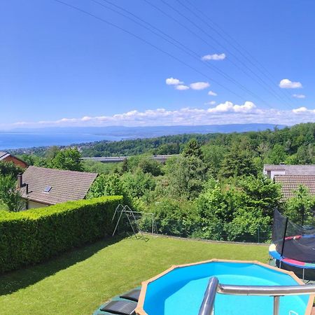 Joli Studio Avec Terrasse Et Vue Exclusivement Pour Non Fumeurs Belmont-sur-Lausanne Buitenkant foto